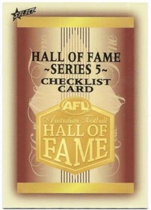 2018 Select Legacy Hall of Fame (HF218) Check List - Picture 1 of 1