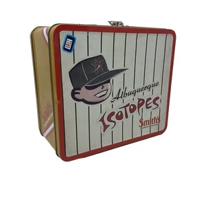 Albuquerque Isotopes Orbit Metal Lunchbox *Missing Handle* Tin Smith's - Picture 1 of 19