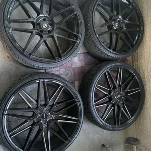 24” RIMS W/ TIRES & EXTRA BRAND NEW TIRE $700 - Picture 1 of 12