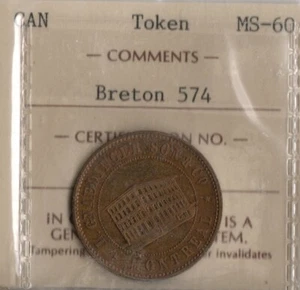 QUEBEC Montreal L. Gnaedinger Son & Co Breton 574 ICCS MS-60 - Bild 1 von 2