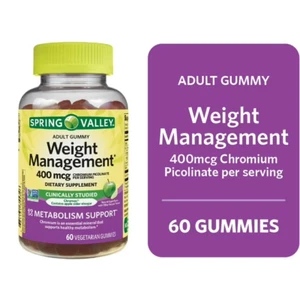 Spring Valley Non GMO Weight Management Dietary Supplement Gummies, Apple, 400 M - Picture 1 of 6
