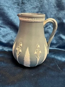 👀 Jarra de porcelana 6" alrededor de 1840 hecha en Inglaterra Acanthus / Lily of the Valley - Imagen 1 de 5