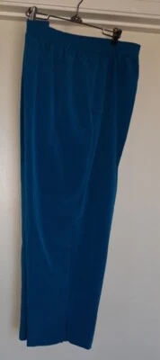 Pantalones al tobillo Maggie Sweet talla grande 1X turquesa bolsillos laterales Foto 1 de 4