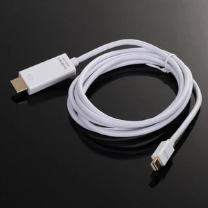 6ft Mini DisplayPort DP Thunderbolt to HDMI Male Converter Adapter Cable 4K*2K - Picture 1 of 3