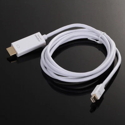 6ft Mini DisplayPort DP Thunderbolt to HDMI Male Converter Adapter Cable 4K*2K - Image 1 of 3