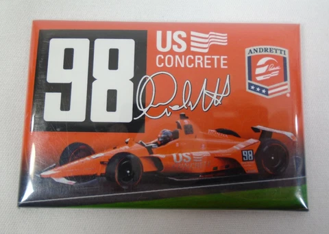 #98 Marco Andretti US Concrete 2019 Indianapolis 500 Throwback Collector Magnet Cover