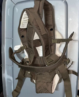 Chicco UltraSoft Front Baby Carrier 7-25 Lbs Criss Cross Back Support Brown Foto 1 de 4