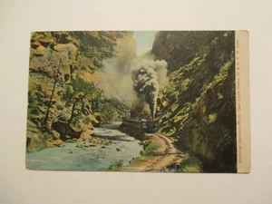 Railroad Colorado Postcard Rounding Inspiration Point C & S railroad 1911 CO - Picture 1 of 2