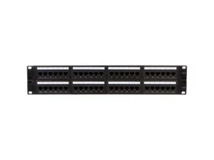 Cat.5e 180° Unshielded Patch Panel 110 Type IDC 48 Ports Black NIB - Photo 1/2