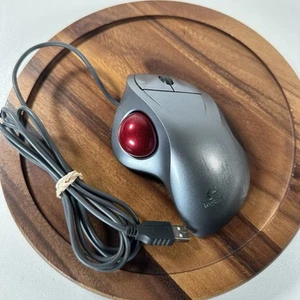 Logitech T-BB18 Trackman Wheel Trackball Mouse USB Wired Tested & Working - Picture 1 of 8