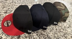 New Era 9FIFTY Blank Custom SnapBack Adjustable Hat Cap Lot Of 4 - Picture 1 of 21