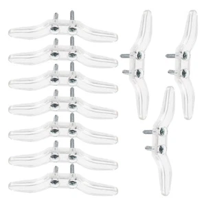 10Pc Clear Window Blind Cord Cleats, Plastic Safety Cord Cleat, Blind Rope Cl... - Picture 1 of 9