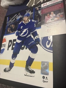 Brandon Hagel foto firmata 8x10 Tampa Bay Lightning JSA/COA - Foto 1 di 9
