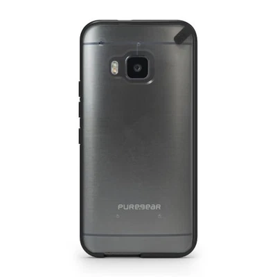 PureGear Slim Shell Protective Cell Phone Clear Durable Case Cover Black HTC One - Image 1 of 4