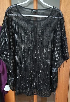 Motto Sequin Evening Top 12-16 - image 1 of 3