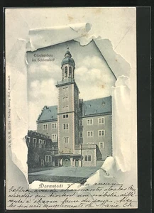 Ansichtskarte Darmstadt, Glockenbau im Schloßhof 1901 - Bild 1 von 2