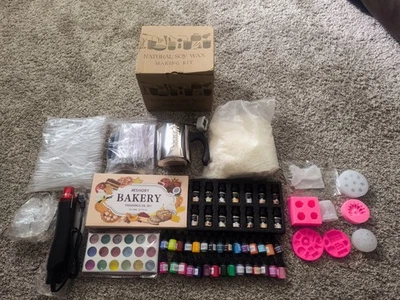 Набор расходных материалов для изготовления свечей готовый к использованию 2 фунта форма цвет фрагмент масло соевый воск - Изображение 1 из 4