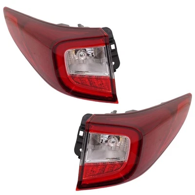 Tail Light Set For 2019-2020 Acura RDX Left and Right Red Lens Halogen/LED - Image 1 of 4