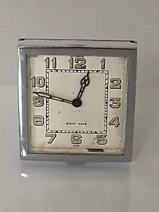 1960’s Small Clock “JAEGER Le COULTRE” 15-Jls Swiss Mech Move, Working Order - Picture 1 of 12