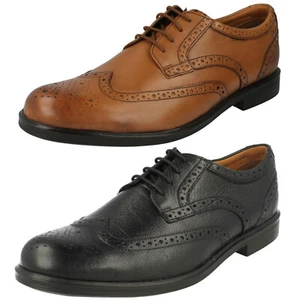 Men's Clarks Formal Lace Up Brogue Shoe Gabson Limit - Picture 1 of 10