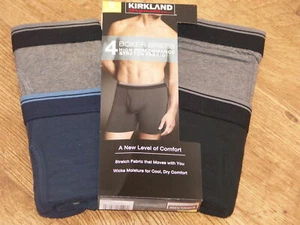 Kirkland Signature Men’s quality Boxer Brief 4-Pack- all Black or assorted BNWT - Picture 1 of 12