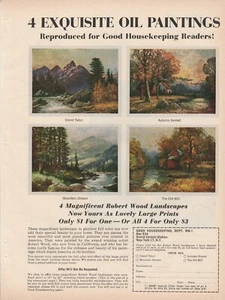 1964 Robert Wood Landscapes Vintage Print Ad 1960s Exquisite Oil Paintings - Picture 1 of 1
