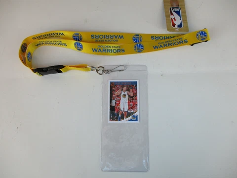 GOLDEN STATE WARRIORS GOLD LANYARD WITH TICKET HOLDER PLUS COLLECTIBLE CARD Cover