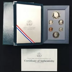 1990 Prestige US Mint Silver Proof Set W/Box & COA Eisenhower Centennialš„GEM! - Picture 1 of 8