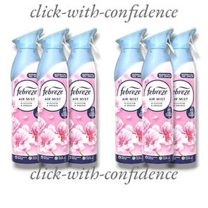 6 x Febreze Air Mist Blossom & Breeze 2 In 1 Fights Odour & Freshness 185ml - Picture 1 of 1
