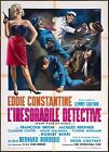 THE INEXORABLE DETECTIVE POSTER EDDIE CONSTANTINE 1961 LADIES MAN POSTER 2F