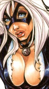 Axebone Artworks Sexy Black Cat Marvel Spiderman Promo Business Card - Picture 1 of 2