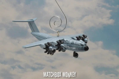 Airbus 400M Military Transport Custom Christmas Ornament Airplane Adorno 1:400 - Image 1 of 4