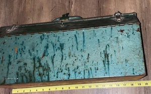 Vintage Simonsen Metal Products Toolbox Metal USA Rare CHICAGO, ILL - Picture 1 of 11