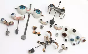 Alte PUPPEN GLASAUGEN SET Konvolut antike Puppen Augen Schlafaugen Wimpern Puppe - Bild 1 von 18