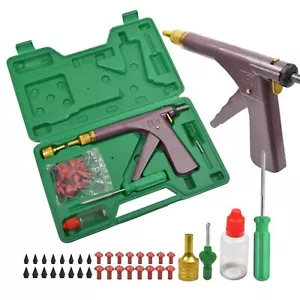 Car Wheel Vacuum Tyre Repair Tool Kit Mushroom Plug Tire Plugger Tubeless w/ Box - Picture 1 of 22