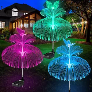 Solar Garden Lights Solar Outdoor Lights Waterproof 3 Pack Solar Lights for outs - Picture 1 of 7
