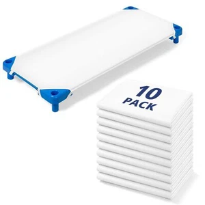 Comfyanno Cot Sheets for Daycare Standard Size - 23" x 51" - 10 Pack Bulk - D... - Picture 1 of 9