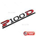 Tesla Liftgate P100D Performance Nameplate Logo Badge Emblem Sport Black Red