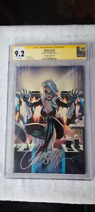 Black Cat #1 Virgin, CGC SS 9.2, White pages, J Scott Campbell, Variant,  1:500 - Picture 1 of 2