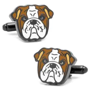 English Bulldog Cufflinks - Picture 1 of 4