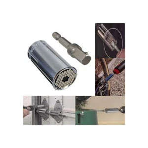 Llave de enchufe universal 7-19 mm empuñadura de alimentación mágica multiforma con adaptador de taladro - Imagen 1 de 7