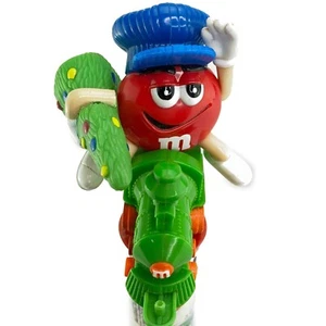 M&M's 2004 Train Series Christmas Candy Topper Tube Sealed RARE Red M&M on Train - Picture 1 of 7