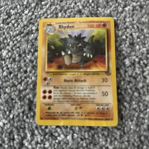 1999 Pokémon WOTC Rhydon Jungle 45/64 Unlimited Uncommon - Picture 1 of 5