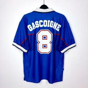 Original Glasgow Rangers 1997/1998/1999 Nike Heim Fußball Shirt - GASCOIGNE 8 - Bild 1 von 8
