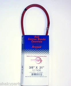 7436 Belt (3/8 X 31") Compatible With Ariens 07209900, 72099, 72099 - Picture 1 of 1