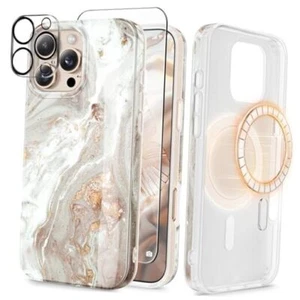 for iPhone 16 Pro For iPhone 16 Pro Max Case(6.9", 2024) A-Pearlescent/Gold - Picture 1 of 7