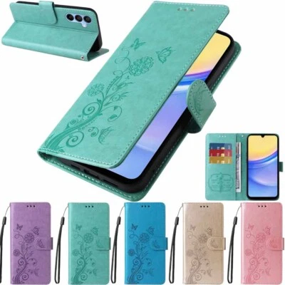 For Samsung A15 A25 A35 A14 A34 A13 A33 A52 Flip Wallet Stand Leather Case Cover - Image 1 of 4