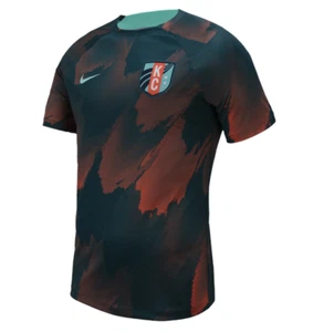 Camiseta de entrenamiento Nike para hombre Kansas City KC Current 2024 NWSL PreMatch - rojo cometa - Imagen 1 de 4