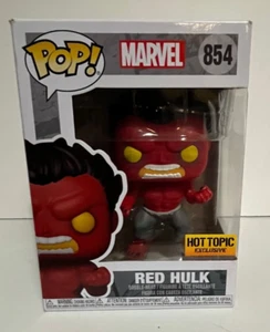 Red Hulk Glow Chase Marvel Funko POP! #854 Hot Topic Exclusive NM/MT - Picture 1 of 7