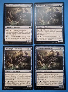 4x Dreadlight Monstrosity Crimson Vow Mtg Magic Creature Crab Horror Island 57 - Picture 1 of 4